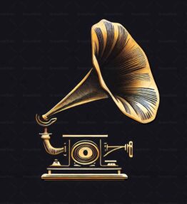 Antiker Grammophon
